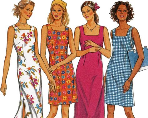 Square Neck Dress Sewing Pattern