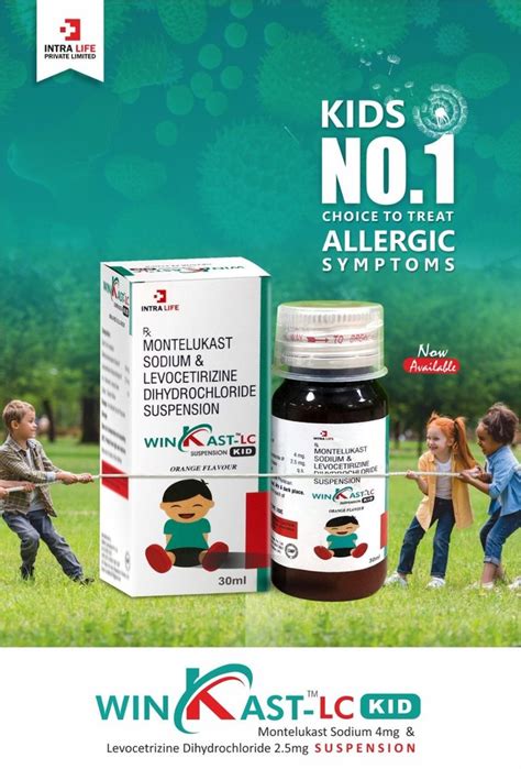 Montelukast Levocetirizine Dihydrochloride Ip Winkast Lc Kid Syrup