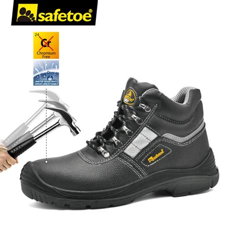 Safetoe Brand Safety Shoes Work Boots Men Steel Toe Cap Light Weight