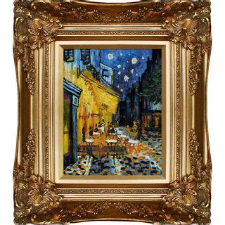 Hand Painted Van Gogh Cafe De Terrace At Night Oil Painting Canvas Art