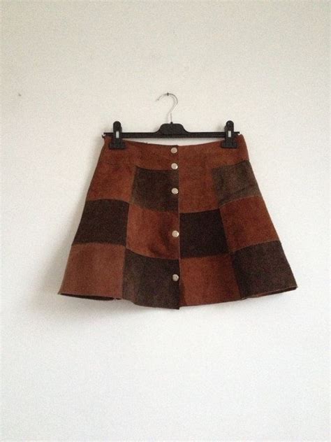 Vintage 70 S Suede Mini Skirt 70 S Mini Skirt By Tukvintage 70s Skirt Suede Mini Skirt Brown