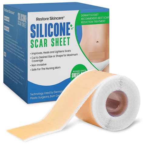 Buy Silicone Sheets Silicone Tape 1 6”x 60” Removal Strips For Acne S C Section And Keloid