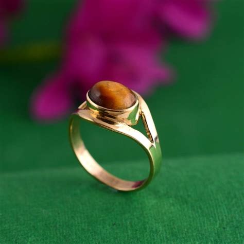 Tiger Eye Ring Men Etsy