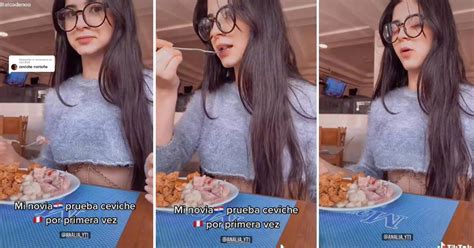 TikTok Viral Joven Paraguaya Prueba El Ceviche Por Primera Vez Y Tiene