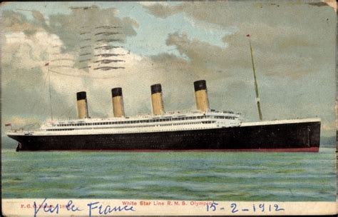 Ansichtskarte Postkarte White Star Line Rms Olympic Akpool De