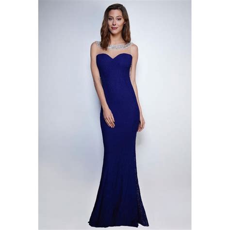 Superbe Robe De Soir E Bustier Longue Et Dos Nu Couleur Bleue Nuit