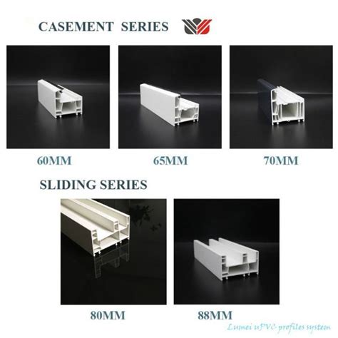 Extrusion White Color Upvc Sliding And Casement Window Door Profiles