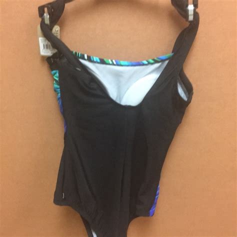 Reebok Swim Reebok Swimsuit Black With A Splash Of Color Poshmark