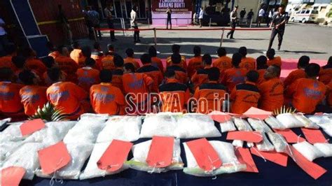 Polres Pelabuhan Tanjung Perak Surabaya Musnahkan 30 Kg Sabu Dan Ribuan