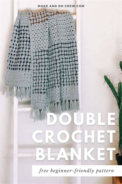 Free Double Crochet Blanket Pattern | Easy and Relaxing