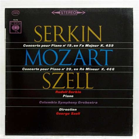 Mozart Piano Concerto No 19 K 459 Piano Concerto No 20 K 466 By