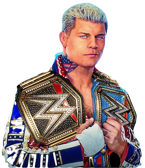 Cody Rhodes Undisputed Wwe Champion Custom Png By Decentrenderz On