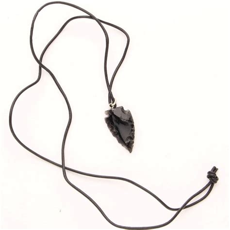 Obsidian Arrowhead Necklace Atlanta Cutlery