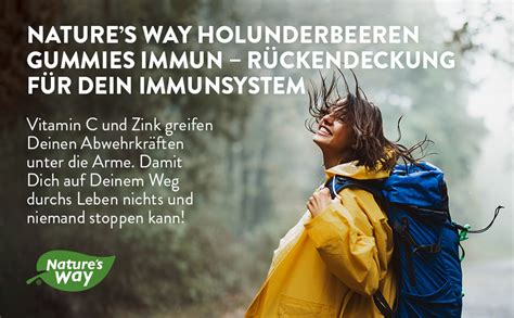 Nature s Way Holunderbeeren Immun Gummies für Erwachsene Immunsystem