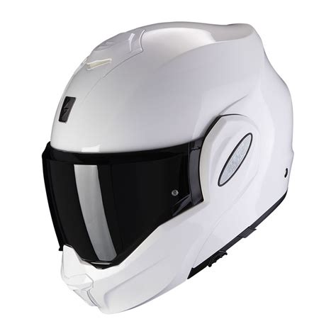 Scorpion EXO Tech Evo Solid Helm weiß 118 100 05 Modular Helme MotoStorm