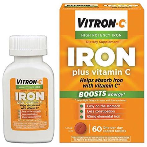 Best Vitron-C High Potency Iron Supplement with Vitamin C Price & Reviews in Singapore 2021