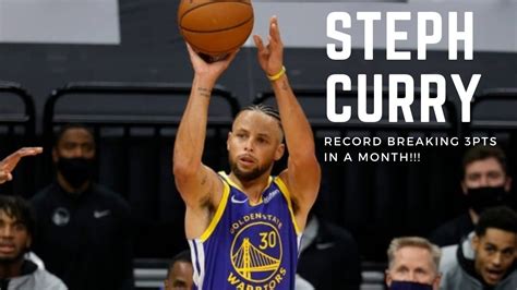 Steph Curry Record Breaking Pt Number Of Pts In April Youtube