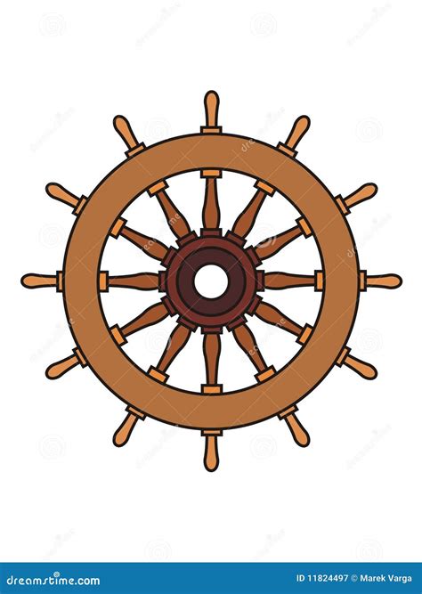 Ship Rudder Stock Vector Illustration Of Cruise Control 11824497