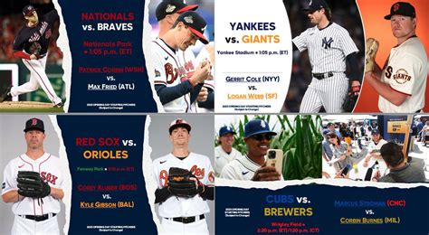 MLB Communications on Twitter: "The pitching matchups for all 15 ...