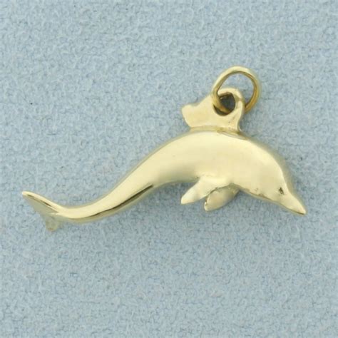 Dolphin Pendant In K Yellow Gold Property Room