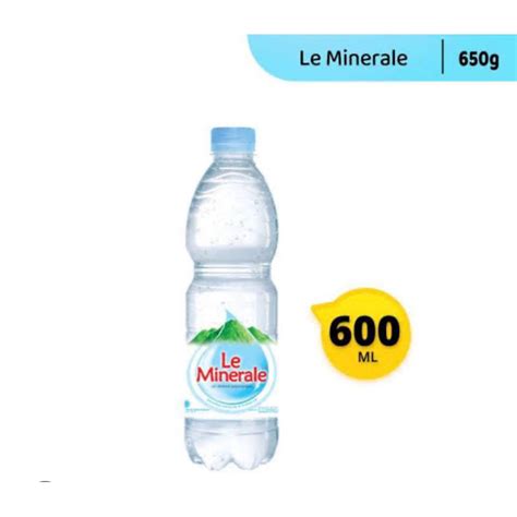 Jual LE MINERALE AIR MINUM BOTOL MINERAL 600ml SATUAN Shopee Indonesia