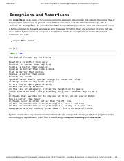 Handling Exceptions And Assertion In Python A Comprehensive Course