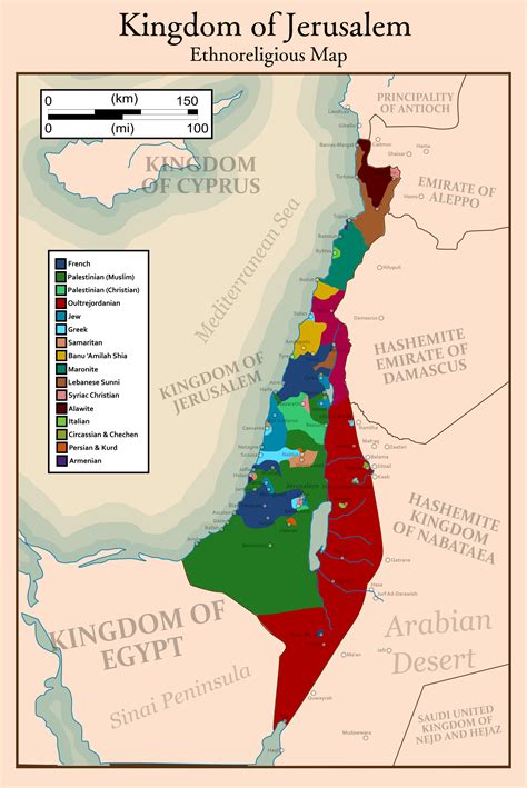 The Kingdom of Jerusalem : r/imaginarymaps