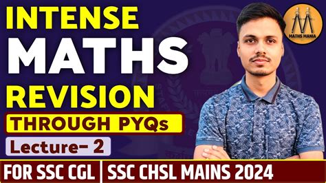 Intense Maths Revision Lecture Ssc Cgl Ssc Chsl Mains