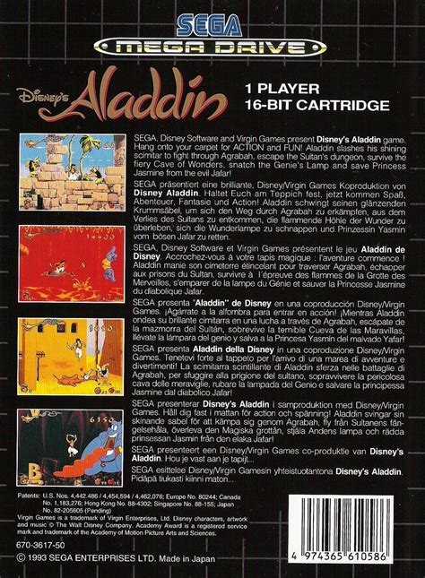 Play Aladdin Disney S For Sega Genesis Online Oldgames Sk