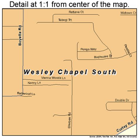 Wesley Chapel South Florida Street Map 1275887