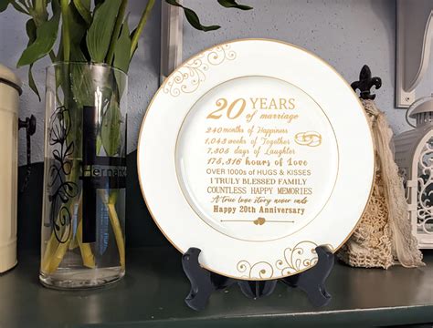 Cm Porcelain Plate Drose Cp Nd Anniversary Gift Gold