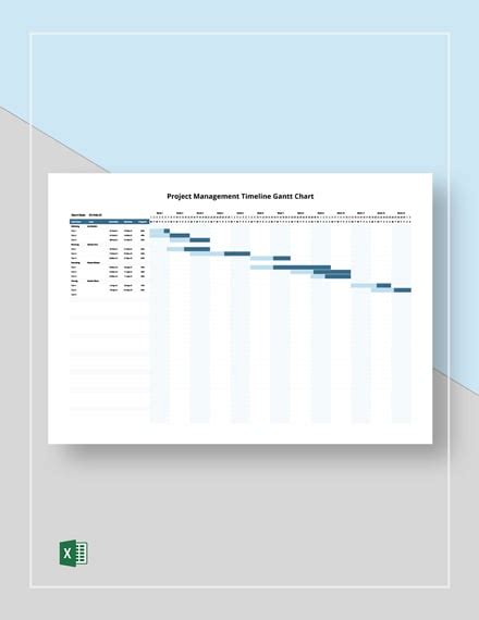 Free Research Proposal Timeline Gantt Chart Template - Download in ...