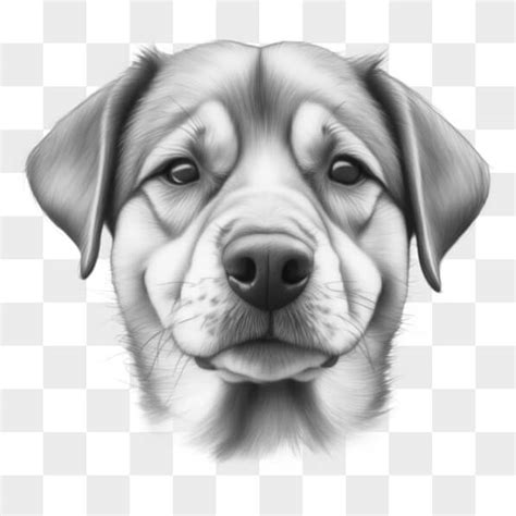 Download Detailed Drawing of Dog's Face Sketches Online - Creative Fabrica