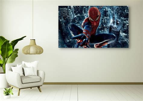 Spiderman Poster Spiderman Canvas Print Art Game Room Man Cave Art