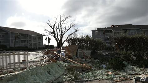 #Hurricaneian #ian Storm damage from Boca Grande, FL " Island ". This