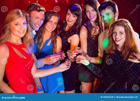 Happy Friends On A Night Out Together Stock Photo Image Of Event