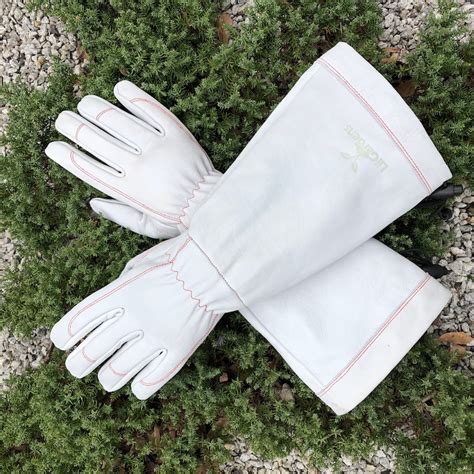 Long Cuff Leather Gardening Gloves Etsy