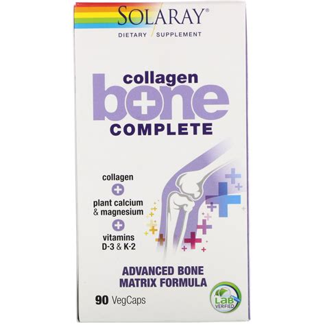 Solaray, Collagen Bone Complete, Advanced Bone Matrix Formula, 90 VegCaps | By iHerb