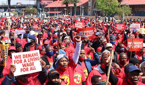 Workers And Police Clash As Numsa Steel Strike Continues Groundup