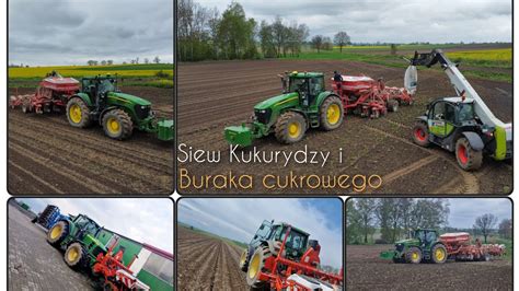 Siew Kukurydzy I Buraka Cukrowego 2xJohn Deere GR Lipowicz YouTube