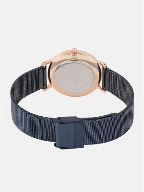 Buy Obaku Mark Lille Ocean Blue Round Dial Women S Watch V Lxvlml