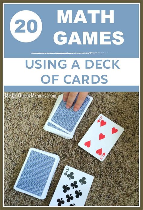 The 20 Best Math Card Games That Are Easy To Learn K 8 Math Games