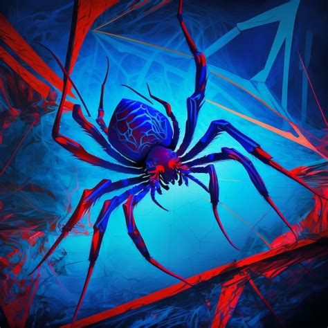 Neon Blue Spider Images Free Download On Freepik