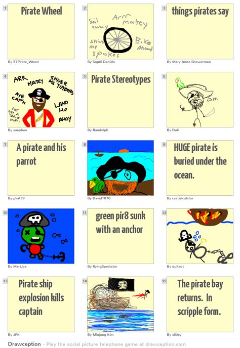 Pirate Wheel Drawception