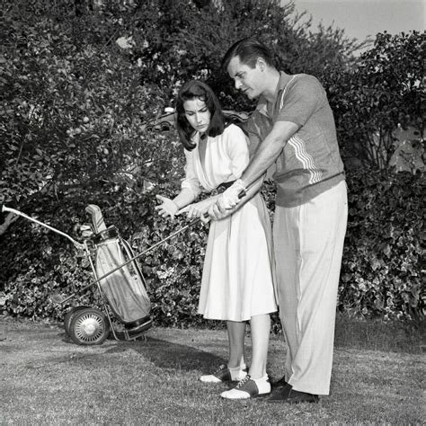 1959 Richard Long And Mara Corday Golfing Original 2 14 Photo Negative