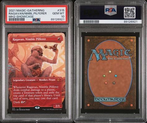 PSA 10 Gem Mint MTG Ragavan Nimble Pilferer Showcase POP 11 Modern