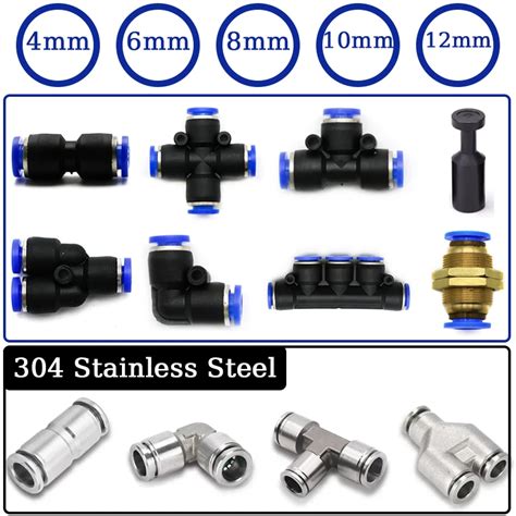 Air Pneumatic Fittings Mm Plastic Fitting Pu Pv Py Pe Pm Pk