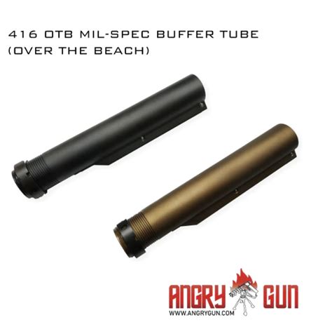 Angrygun G Style Mil Spec Cnc Position Buffer Tube Mws Black