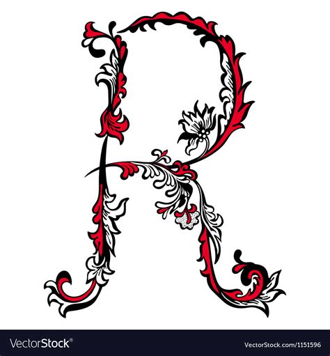 Abstract Letter R Royalty Free Vector Image Vectorstock