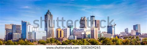 Downtown Atlanta Skyline Showing Several Prominent Stock Photo 1083604265 | Shutterstock